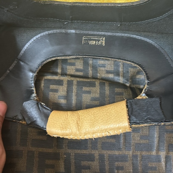 Vintage fendi zucca fold over shopper tote bag - Picture 8 of 16